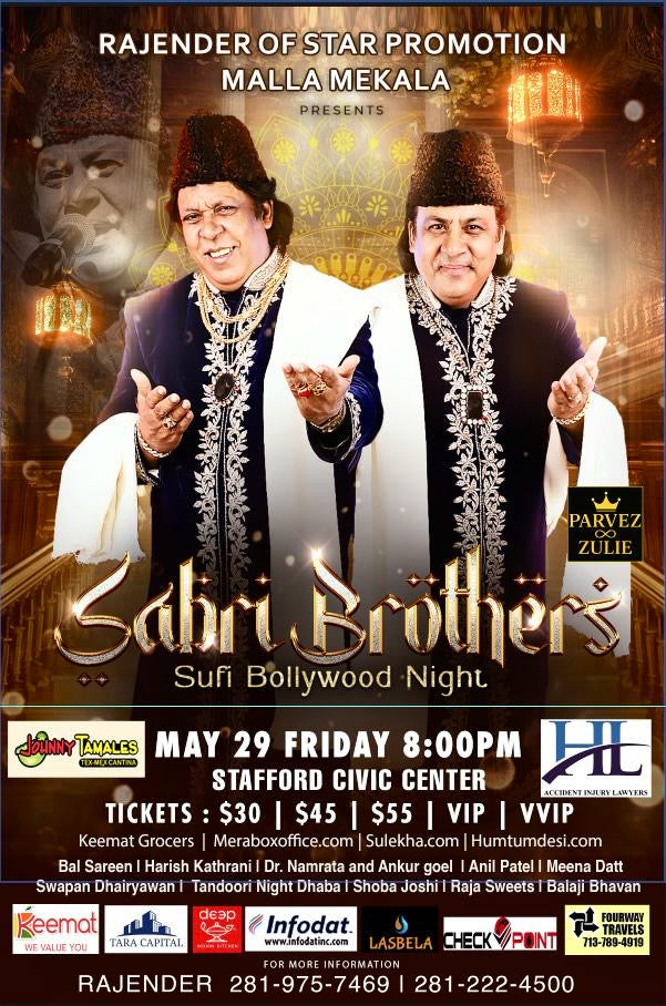 Sabri Brothers - Sufi Bollywood Night (Houston)
