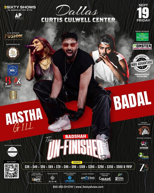 Dallas: Badshah Concert - The Unfinished Tour (MBOAdvantage Eligible - PROMO CODE BADSHAHDALLAS)
