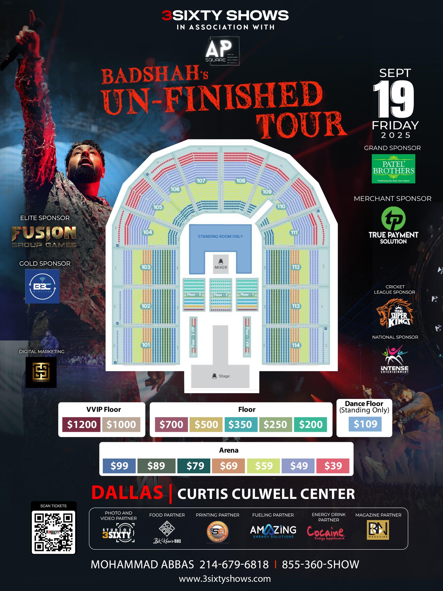 Dallas: Badshah Concert - The Unfinished Tour (MBOAdvantage Eligible - PROMO CODE BADSHAHDALLAS)