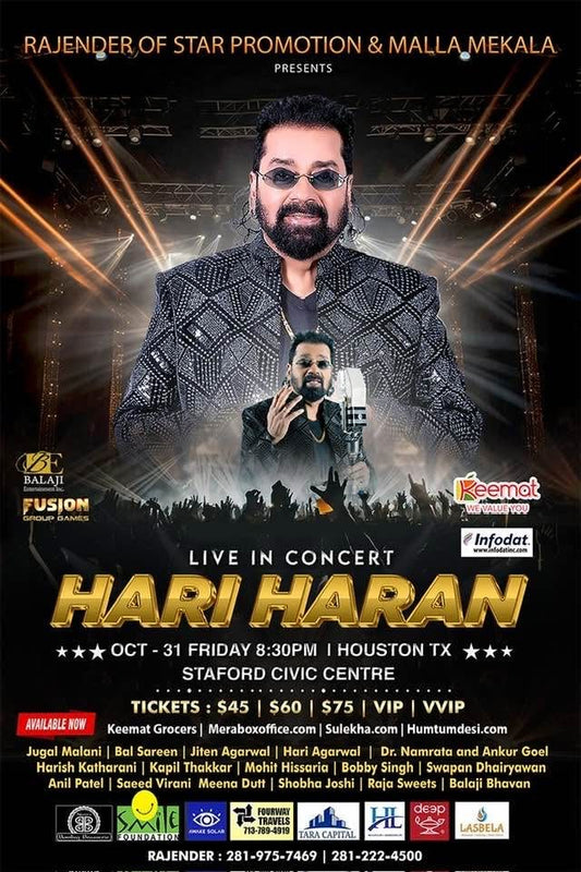 Hariharan Live in Houston