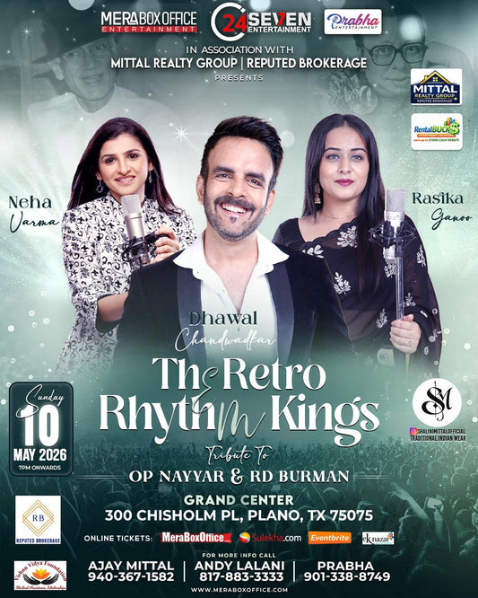 The Retro Rhythms Kings | Tribute to OP Nayyar and RD Burman (Dallas Event)